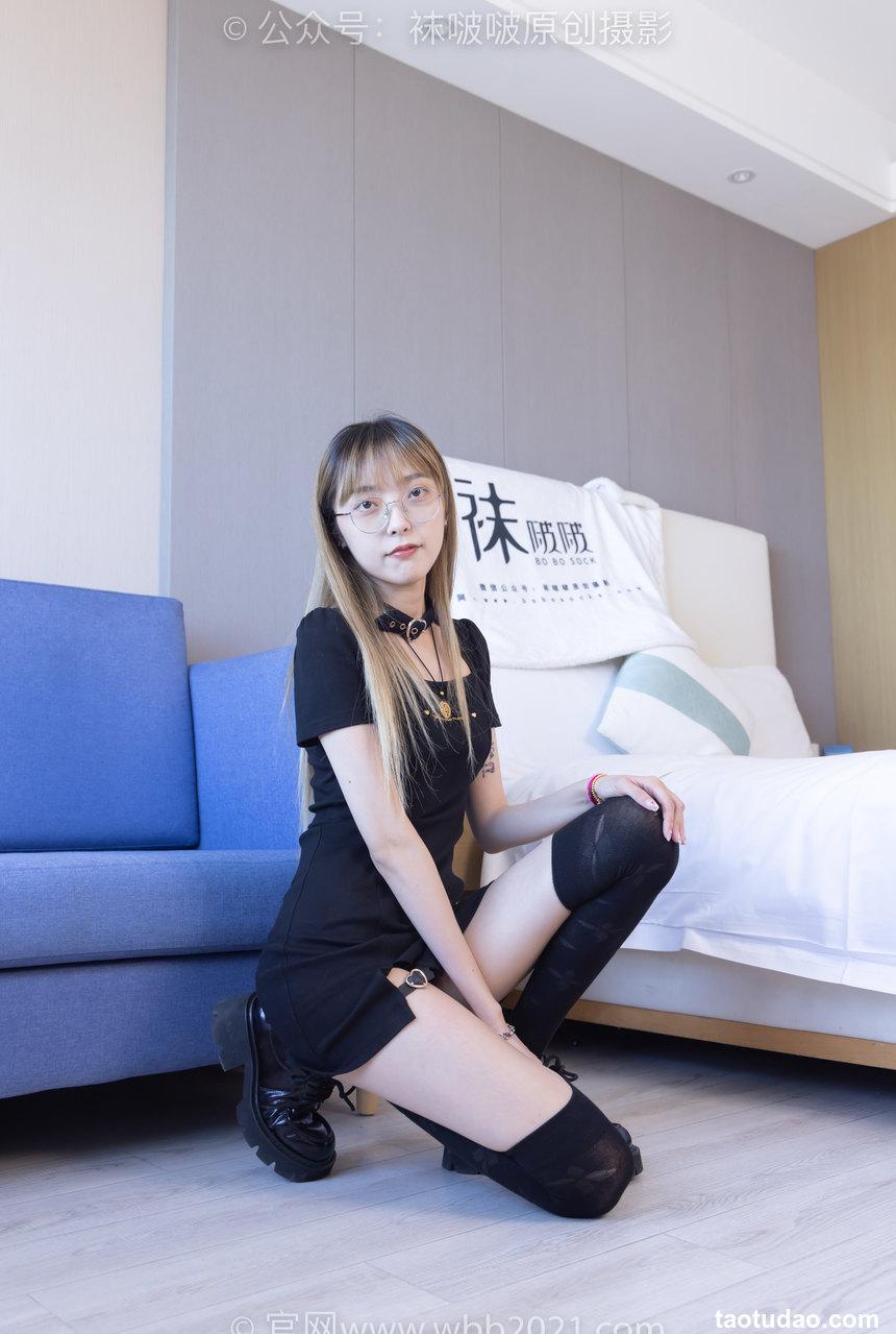 [BoBoSocks袜啵啵]NO.270 稚予-高跟鞋、皮鞋、厚黑丝、黑色大腿棉袜[150P+1V／5.54GB]