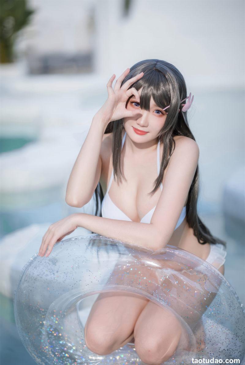 瓜希酱 – 樱岛麻衣 泳装 [28P-107MB]