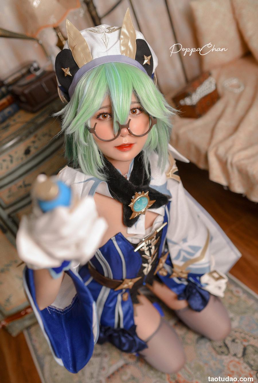 PoppaChan-Sucrose Genshin Impact [29P+14V-175MB]