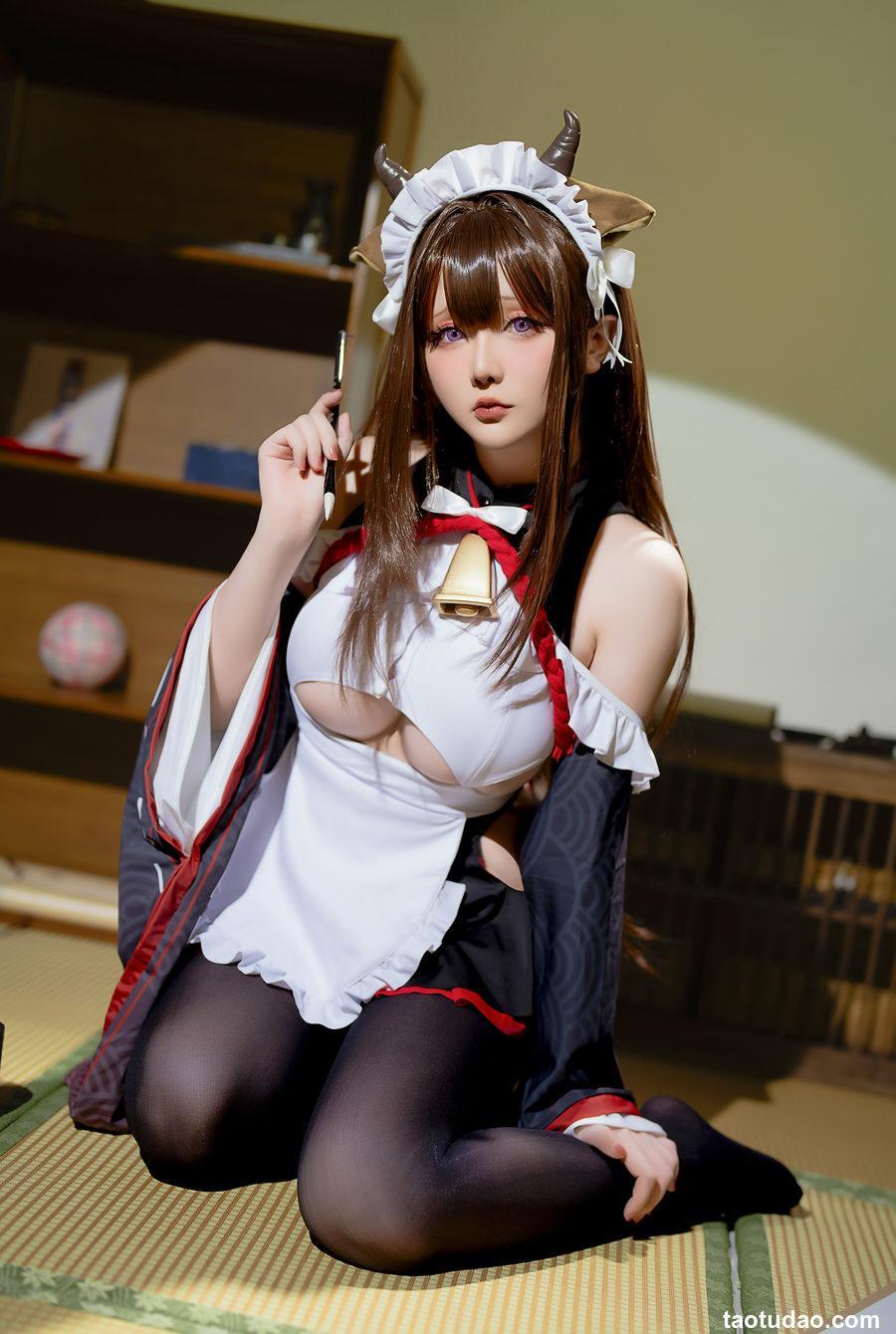 星之迟迟 2023-12月计划B 碧蓝航线-樫野 女仆 [78P+3V-1.15GB]