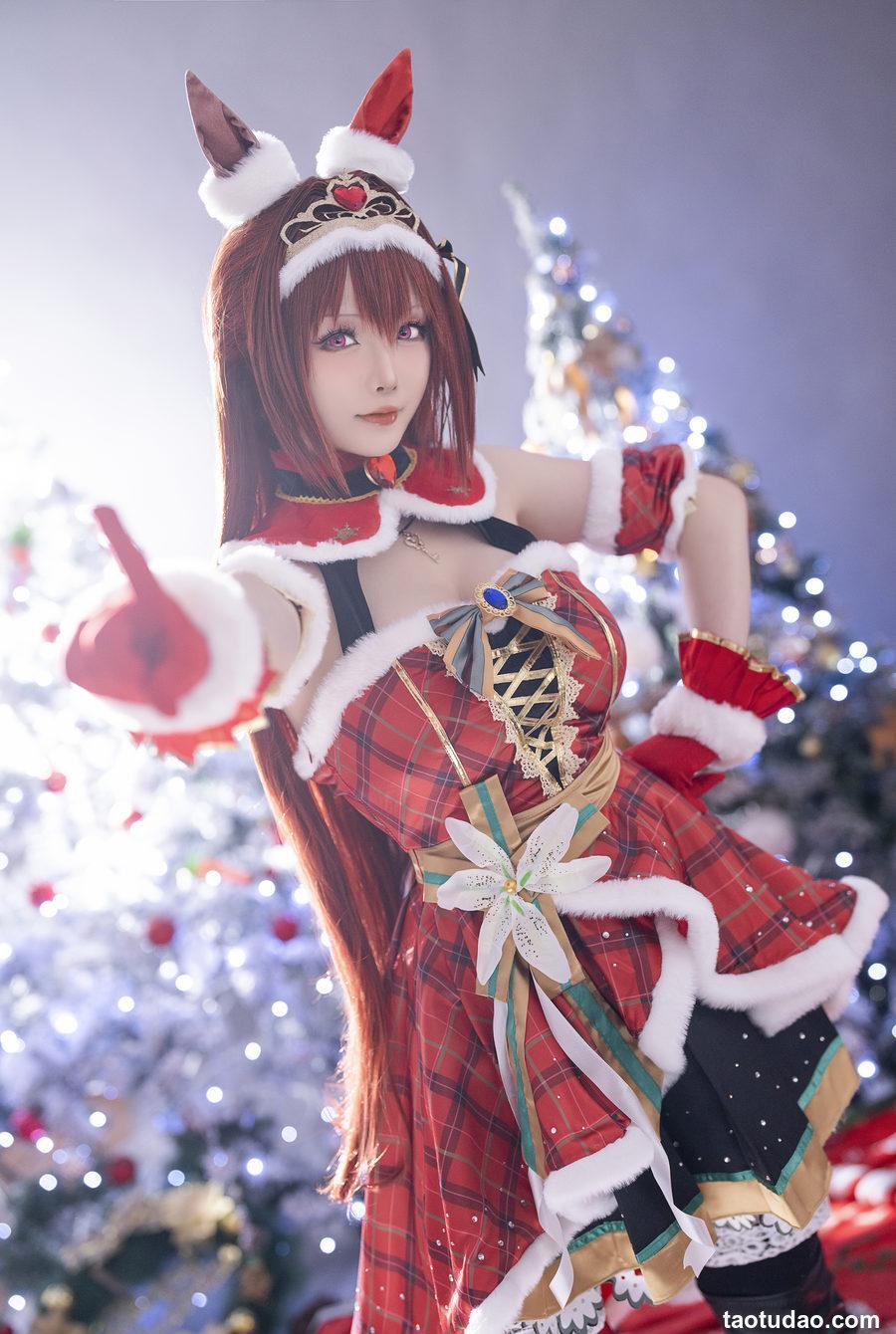 星之迟迟 2023-12月计划A 赛马娘-大和赤骥 圣诞衣装 [47P-330MB]