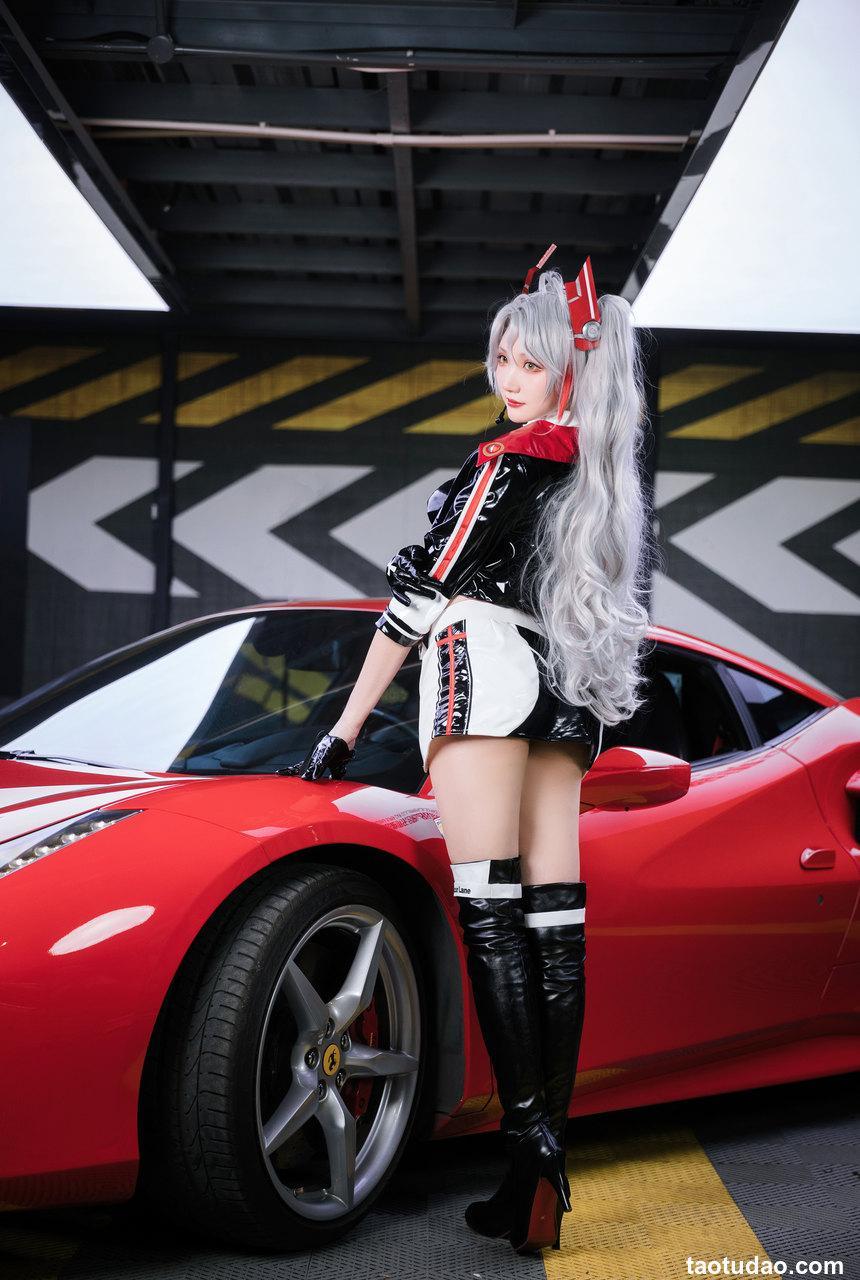 Momoko葵葵  &瓜希酱 碧蓝航线 欧根&企业 赛车女郎 [58P-277MB]