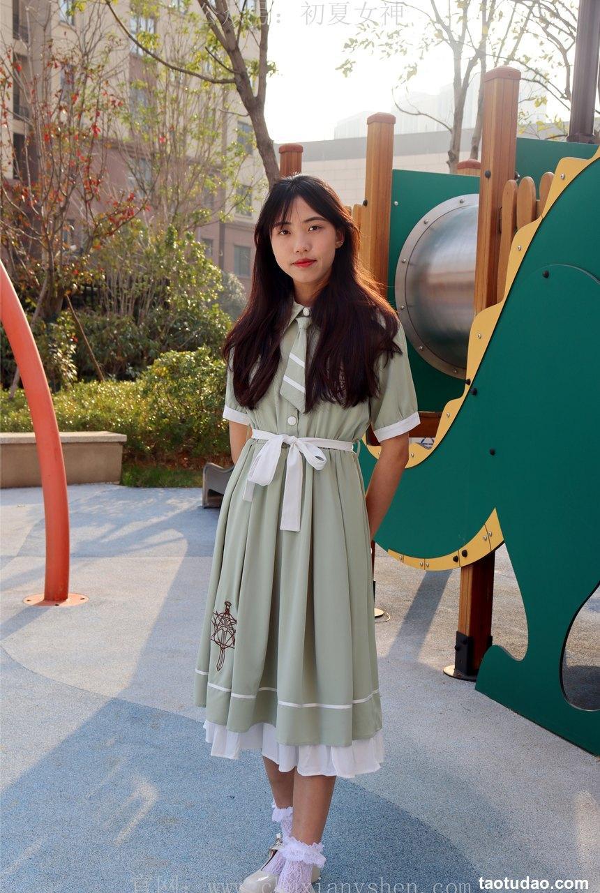 初夏女神 NO.002 雪糕 法式复古连衣裙搭36码白皮鞋[102P+1V-6.32GB]