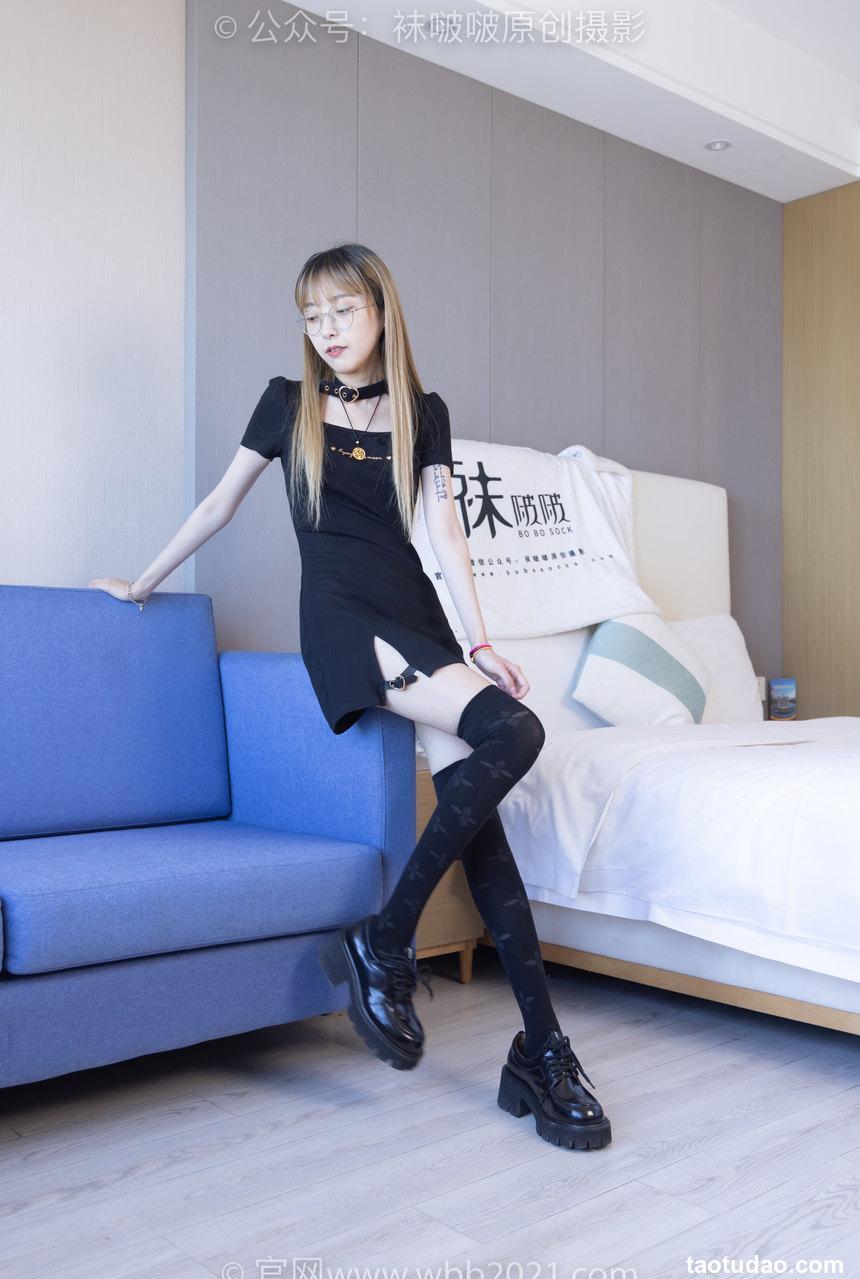 [BoBoSocks袜啵啵]NO.270 稚予-高跟鞋、皮鞋、厚黑丝、黑色大腿棉袜[150P+1V／5.54GB]