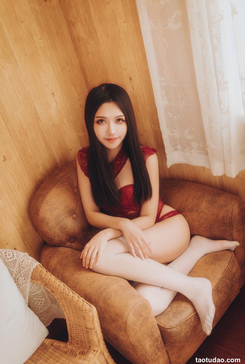 源纱希喵喵喵 - NO.002 晨风 红色内衣[12P]