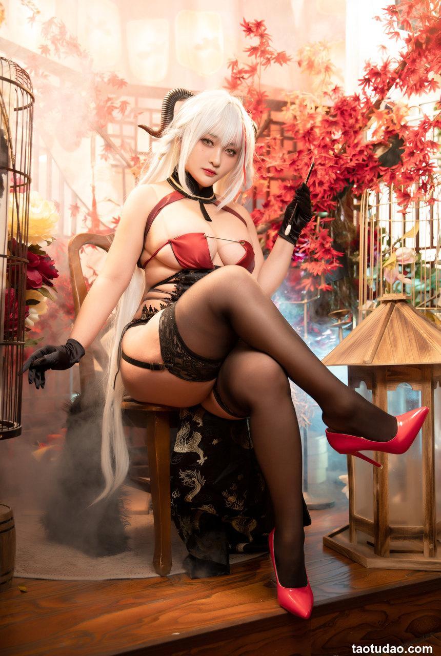 洛璃 LoLiSAMA  埃吉尔旗袍 金龙腾祥云 [65P-865MB]