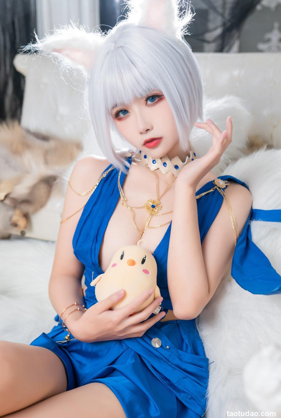 Momoko葵葵&瓜希酱 碧蓝航线赤城&加贺 礼服[46P-435MB]