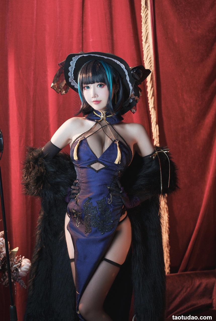 面饼仙儿 柴郡旗袍 [21P+1V-790MB]