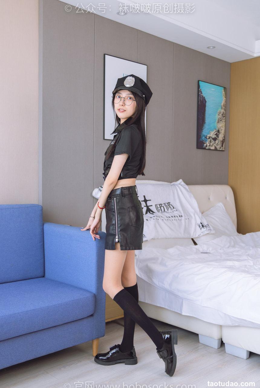 [BoBoSocks袜啵啵]NO.198 稚予-皮鞋、黑色小腿袜、高跟鞋、肉丝[138P+1V／5.66GB]