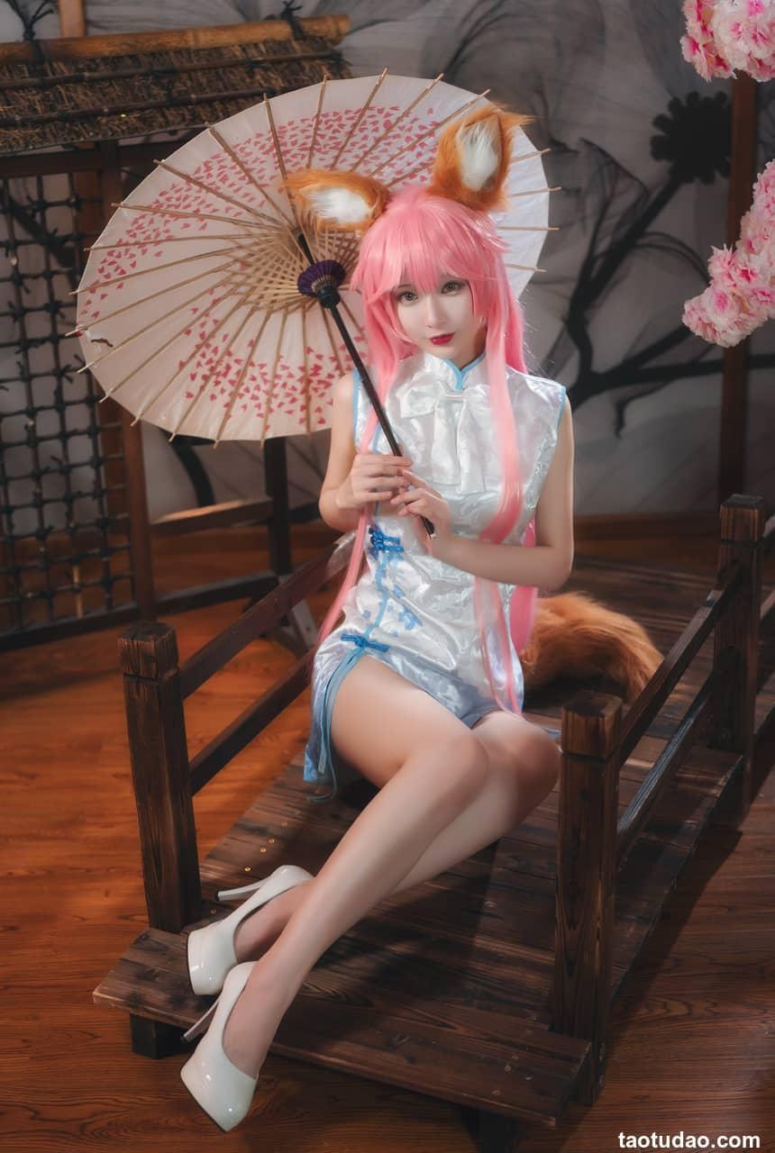 铁板烧鬼舞w -  NO.019 玉藻前旗袍白[20P-300.3M]