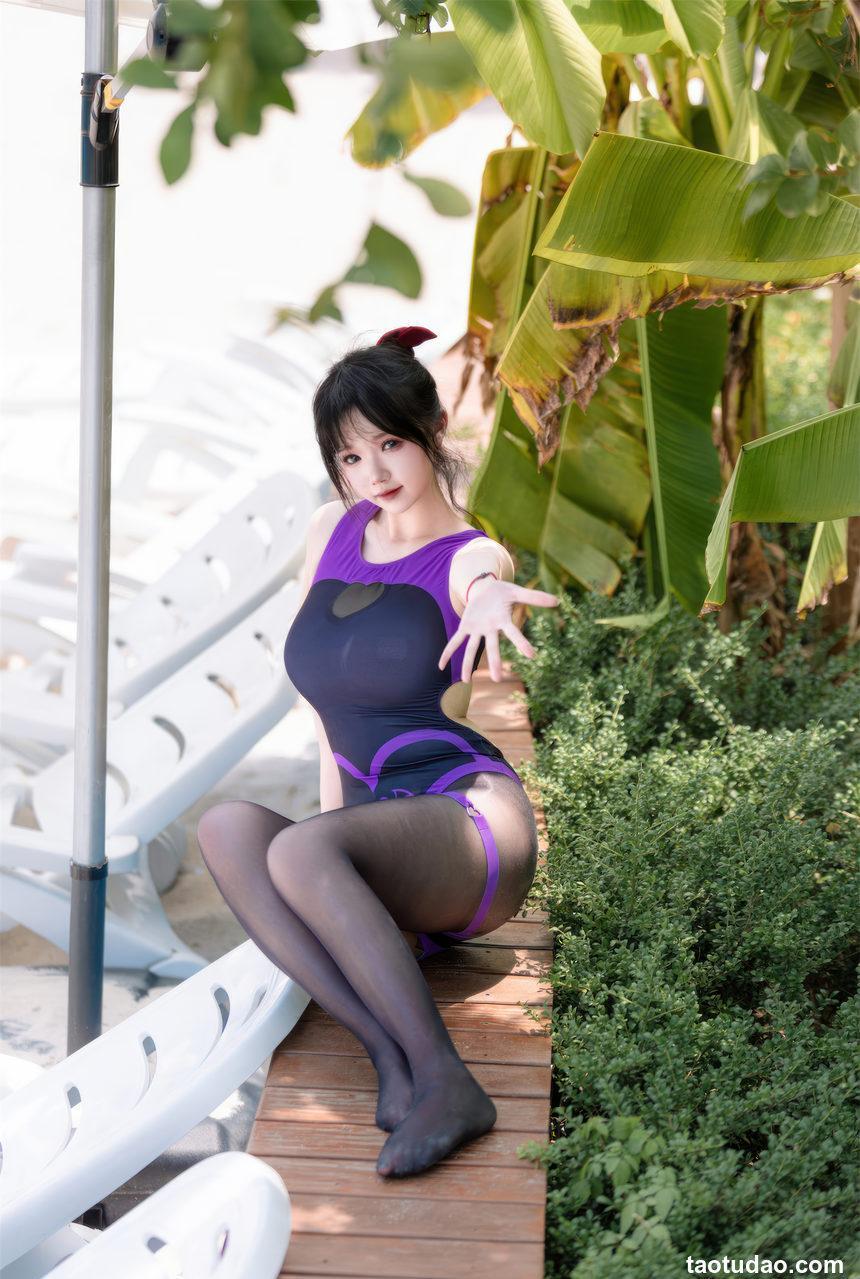 雪晴Astra - 紫色恶魔竞泳 [50P-358MB]