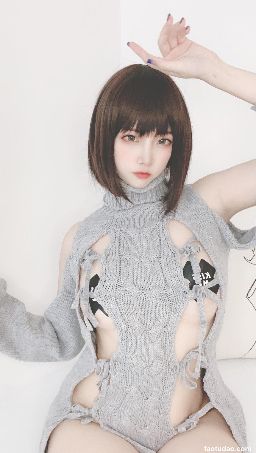 二佐Nisa - 私房洞洞毛衣 [66P+2V／398MB]