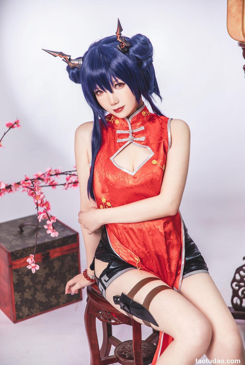 雪晴Astar-明日方舟-陈·旗袍[18P-55MB]