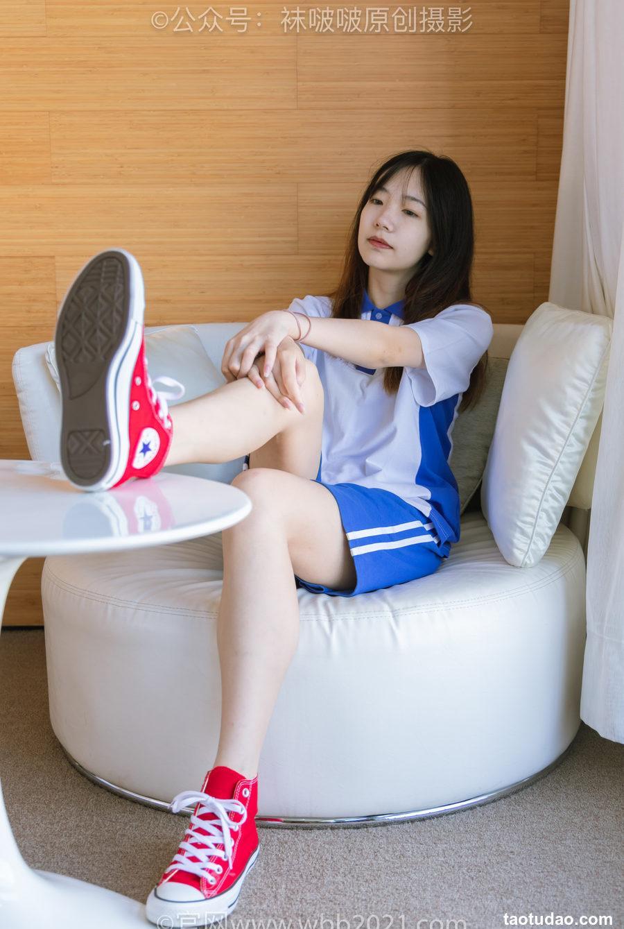 [BoBoSocks袜啵啵]NO.336 小甜豆-校服、帆布鞋、白棉袜、裸足[140P+1V／6.71GB]