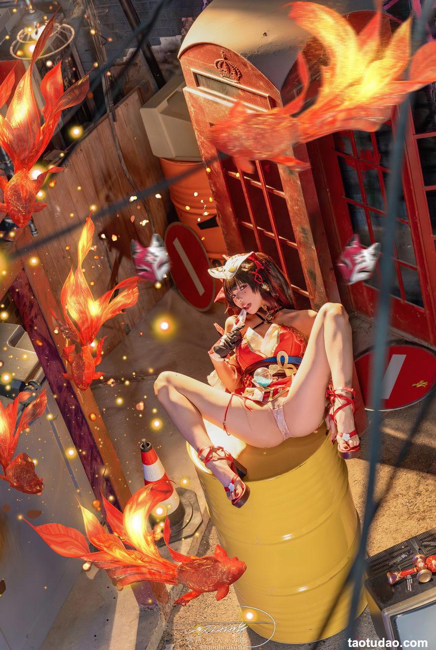 黏黏团子兔 - 6月作品『星穹铁道-花火』80P+1V 大喜 [81P+1V-1.63GB]