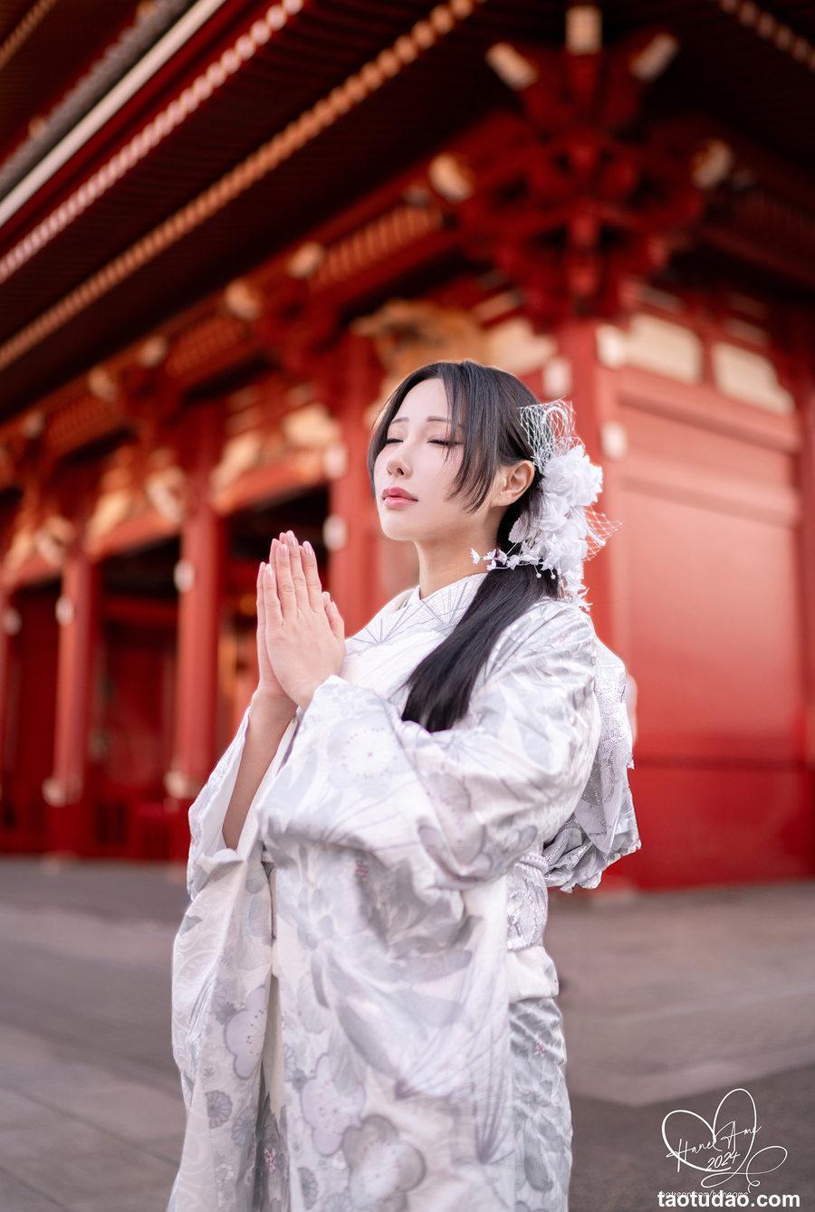 雨波 2024年1月 銀鈿和服 Silver Kimono [46P-250MB]