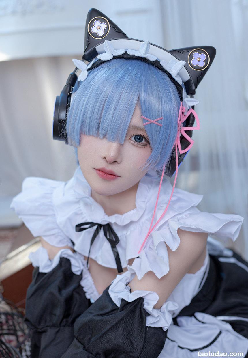 腥味猫罐 - REM蕾姆 [12P-76MB]