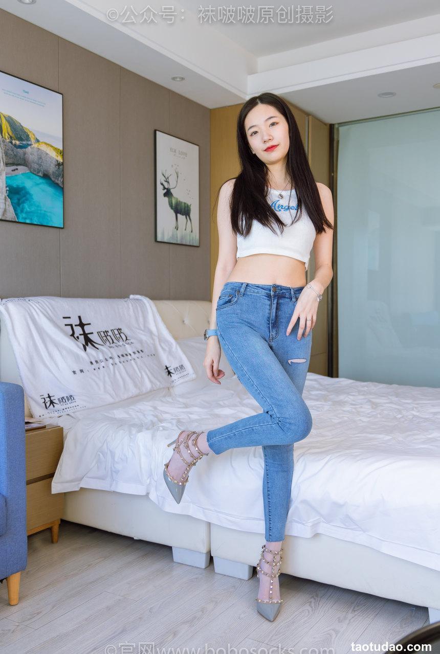 [BoBoSocks袜啵啵]NO.201 小甜豆-高跟鞋、白丝[140P+1V／6.87GB]