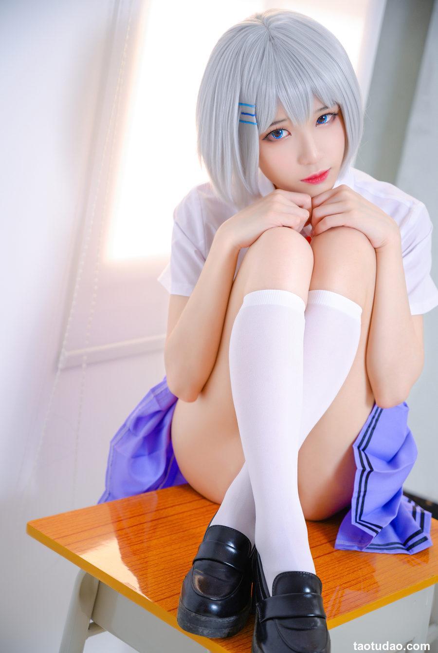 Tomoyo酱 -  鸢一折纸 校服 [12P-61MB]