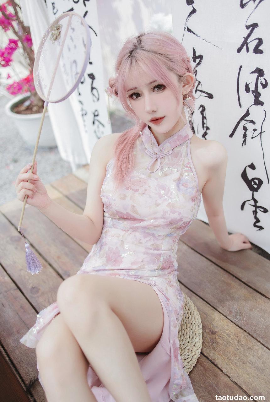 仙女月 - 粉色旗袍 [20P-170MB]