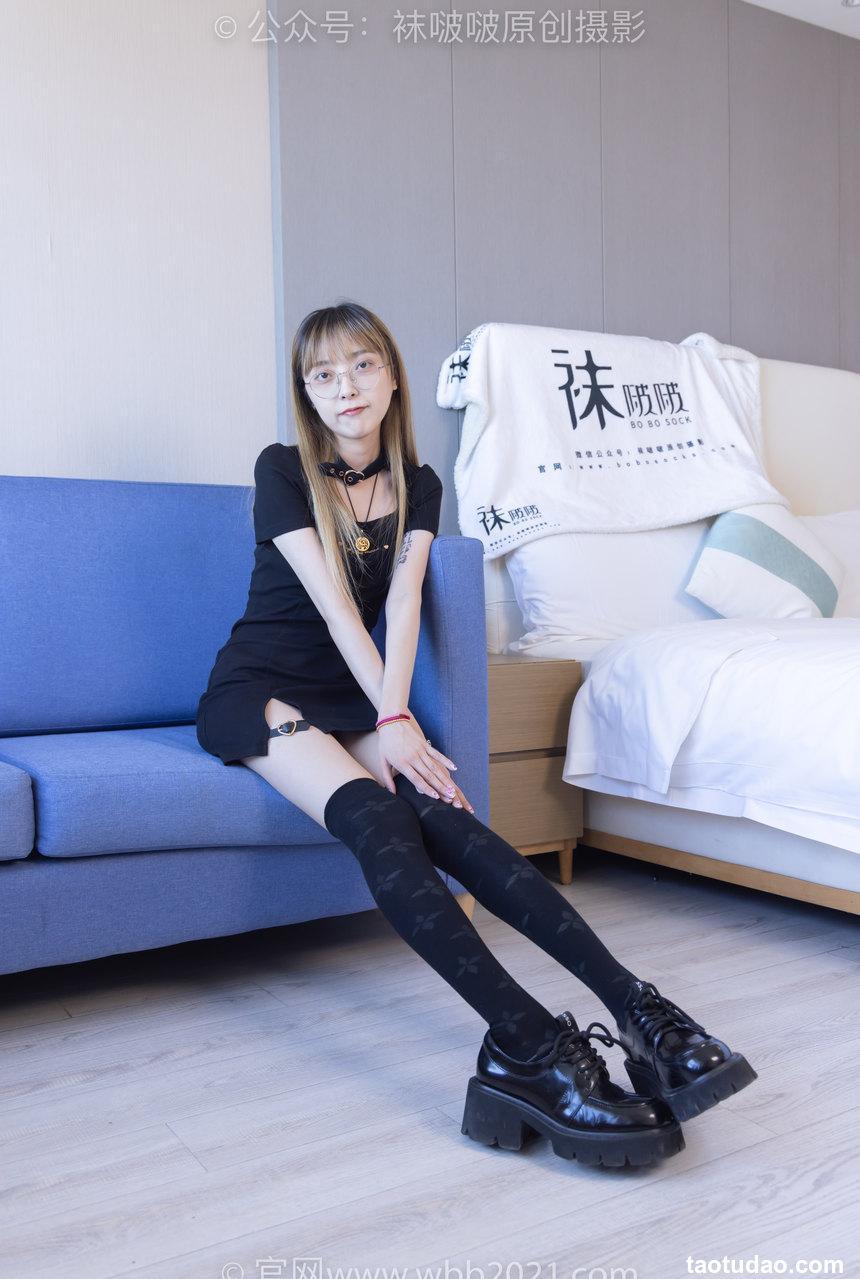 [BoBoSocks袜啵啵]NO.270 稚予-高跟鞋、皮鞋、厚黑丝、黑色大腿棉袜[150P+1V／5.54GB]