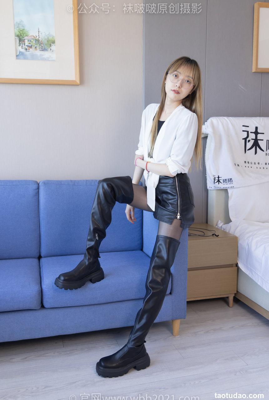 [BoBoSocks袜啵啵]NO.259 稚予-两双长靴、油亮黑丝[150P+1V／5.64GB]