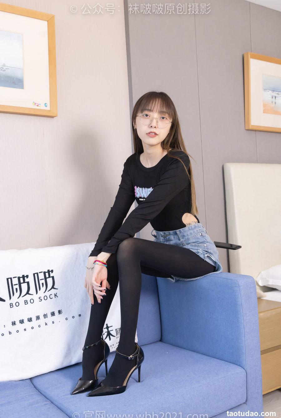 [BoBoSocks袜啵啵]NO.321 稚予-高跟鞋、厚黑丝[150P+1V／6.01GB]