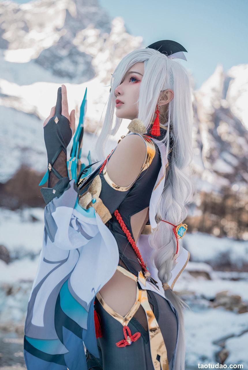 如月灰 - NO.24 申鹤 原神 [15P-55MB]