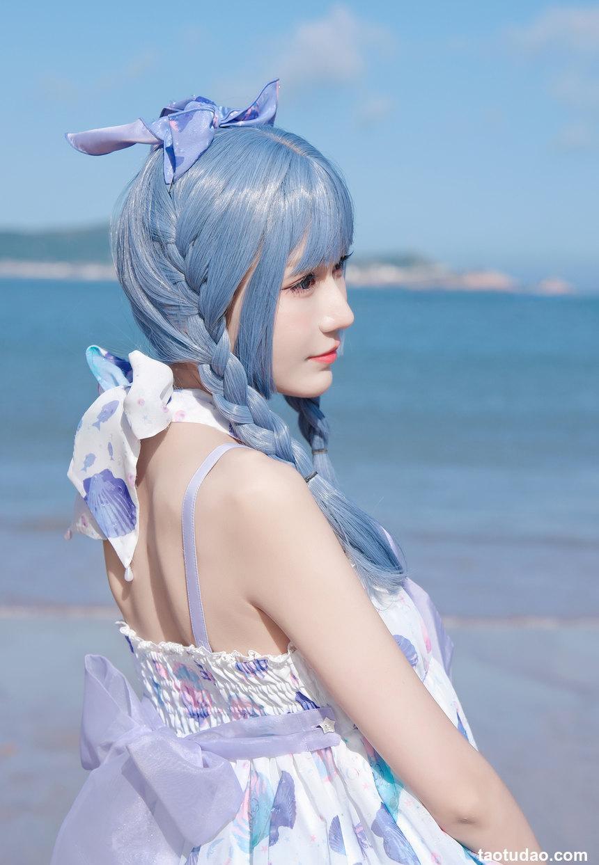 彩芸_Nebula - NO.01 渐变贝壳白紫 [15P-72MB]