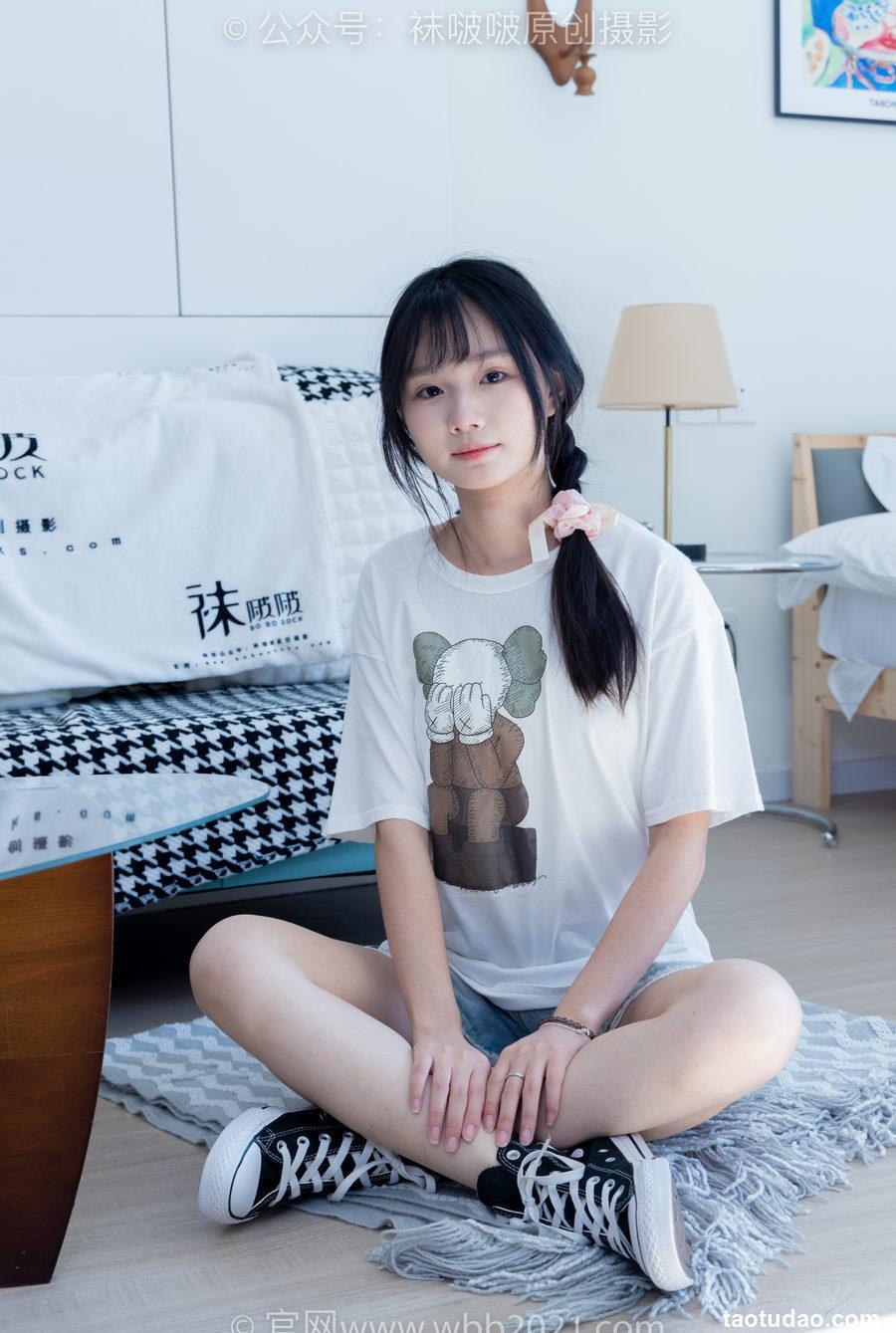 [BoBoSocks袜啵啵]NO.331 甜甜圈-板鞋、白棉袜、裸足[144P+1V／5.74GB]