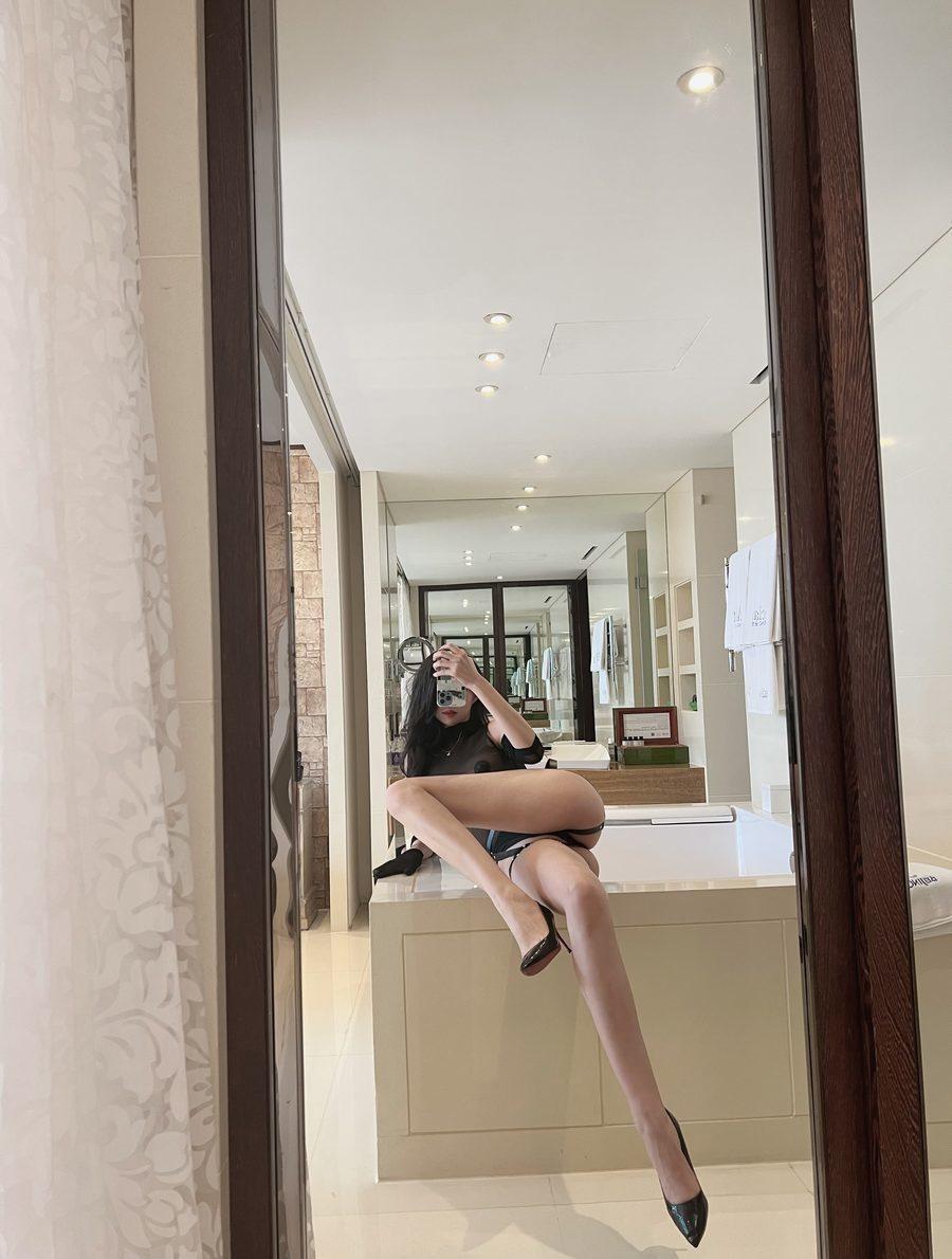 葛征GEZHENG - 黑色透视浴室拍摄[17P-90MB]