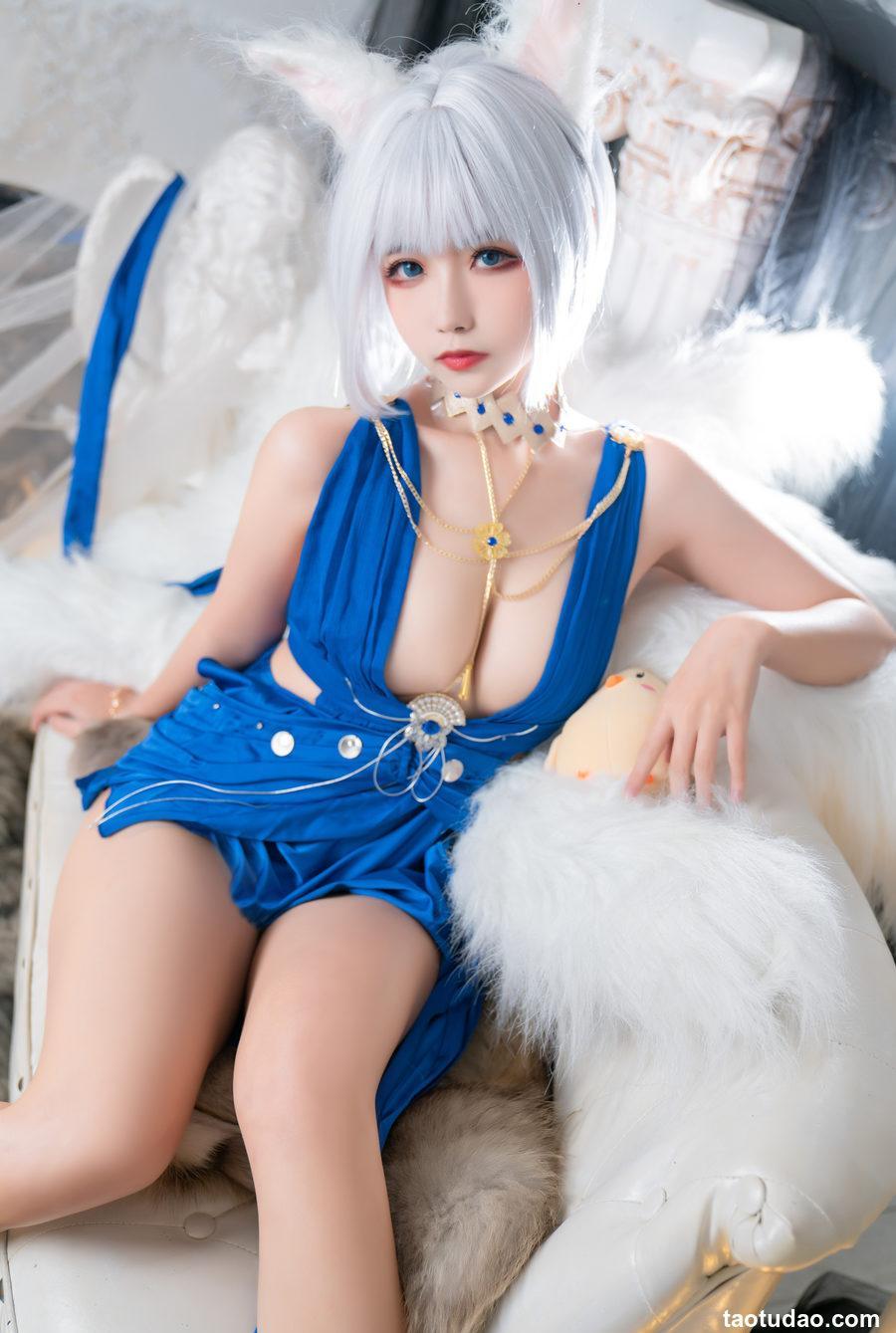 Momoko葵葵&瓜希酱 碧蓝航线赤城&加贺 礼服[46P-435MB]