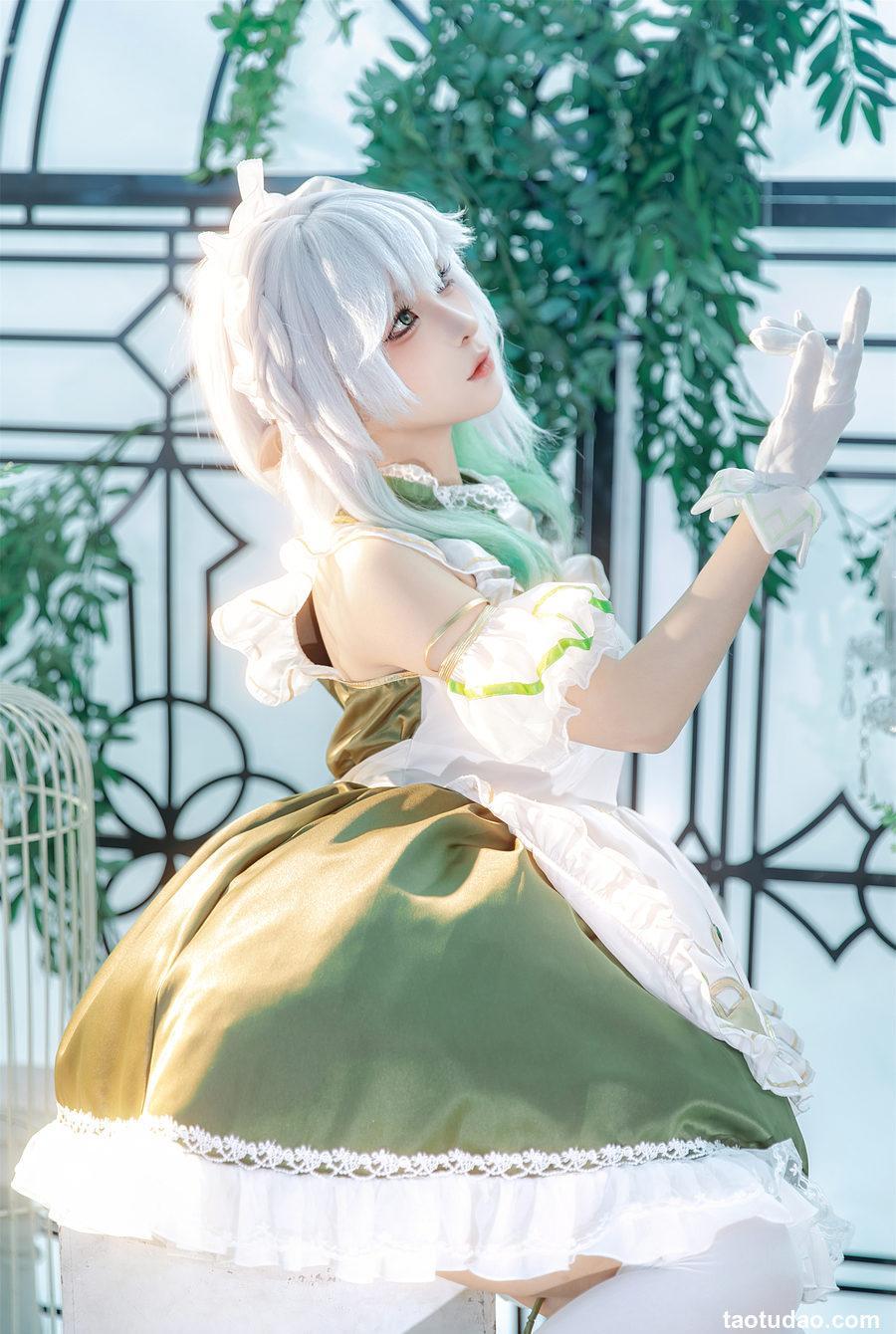 蠢沫沫 - 草神女仆纳西妲 [15P-551MB]