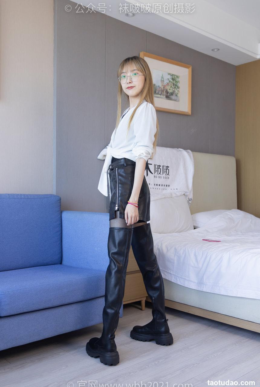 [BoBoSocks袜啵啵]NO.259 稚予-两双长靴、油亮黑丝[150P+1V／5.64GB]