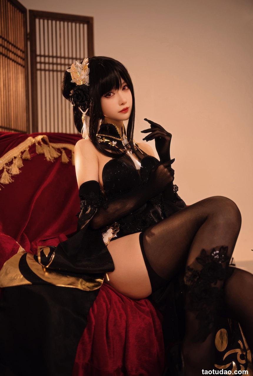 shika小鹿鹿 - NO.92 碧蓝航线镇海 奇奢花苑 [28P-182MB]