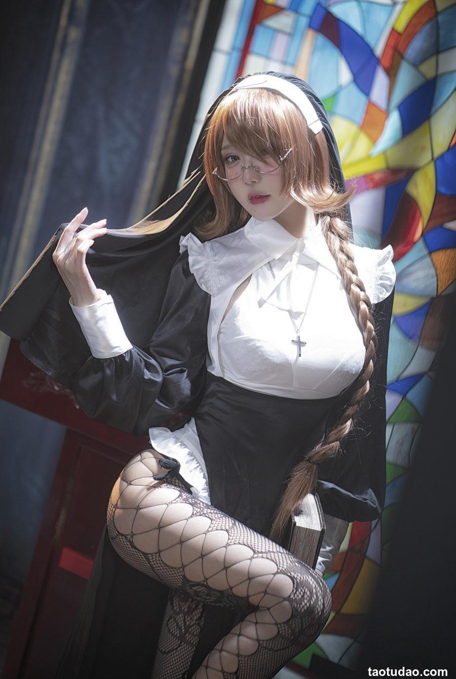 阿包也是兔娘 - 修女 [26P-586MB]