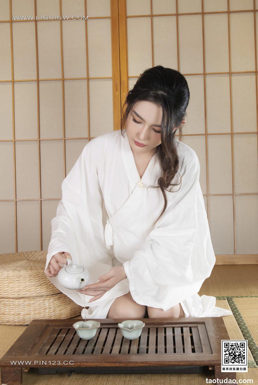 [Ligui丽柜] 2024.05.27 《古韵茶香》甜甜 [76+1P-74M]