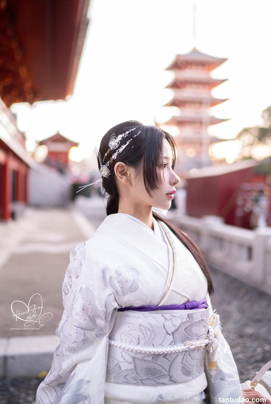 雨波 2024年1月 銀鈿和服 Silver Kimono [46P-250MB]