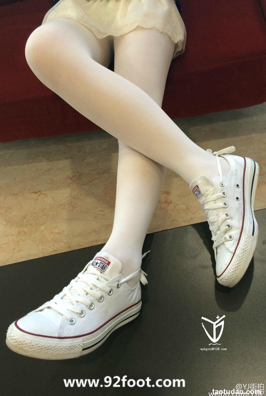 [YJ街拍]012 白丝帆布鞋[31P-25MB]