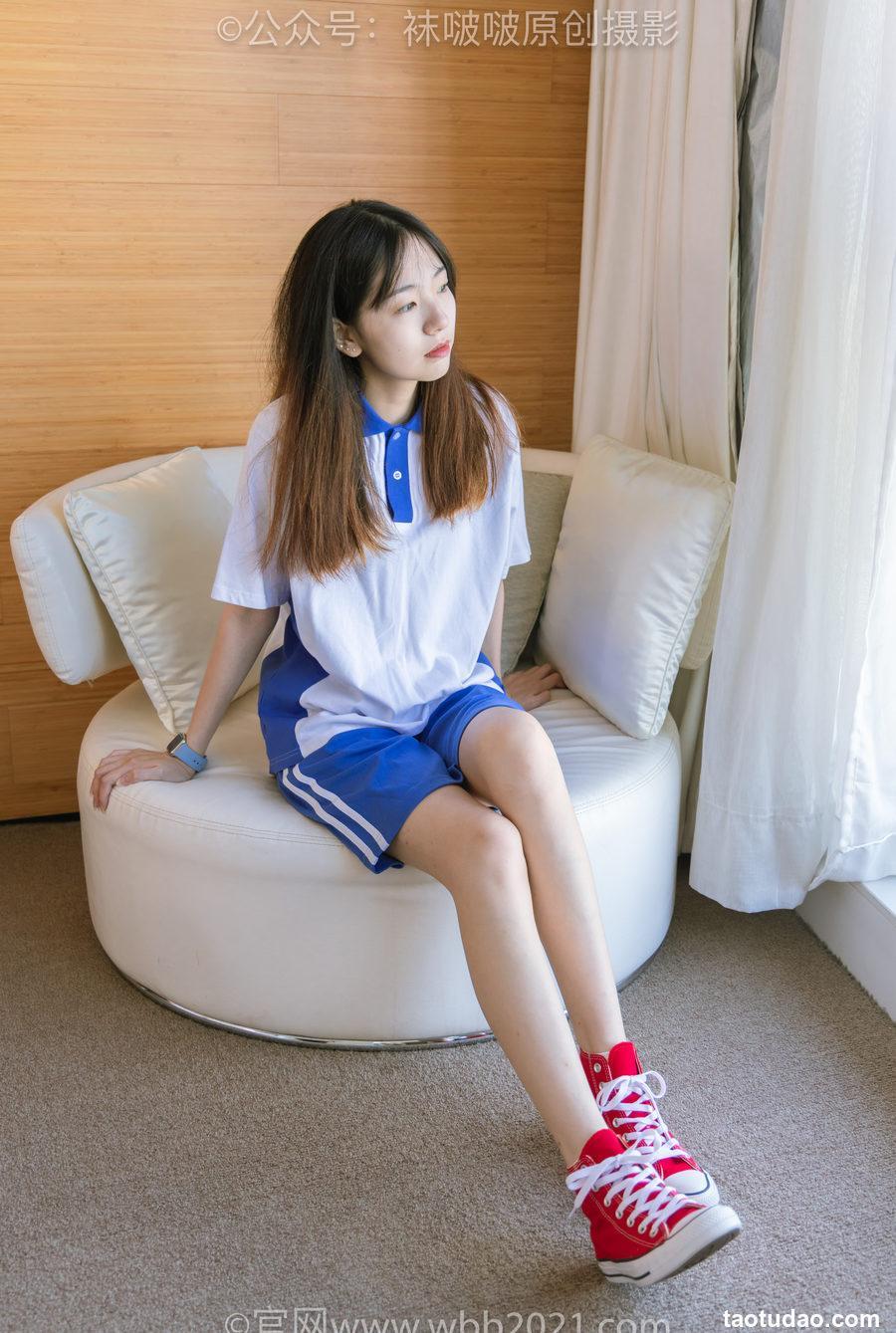 [BoBoSocks袜啵啵]NO.336 小甜豆-校服、帆布鞋、白棉袜、裸足[140P+1V／6.71GB]