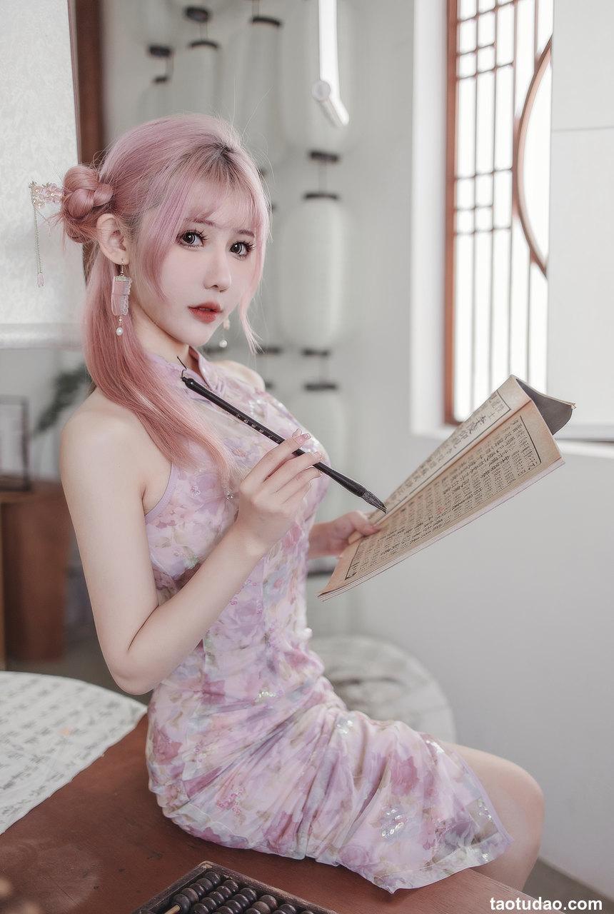 仙女月 - 粉色旗袍 [20P-170MB]