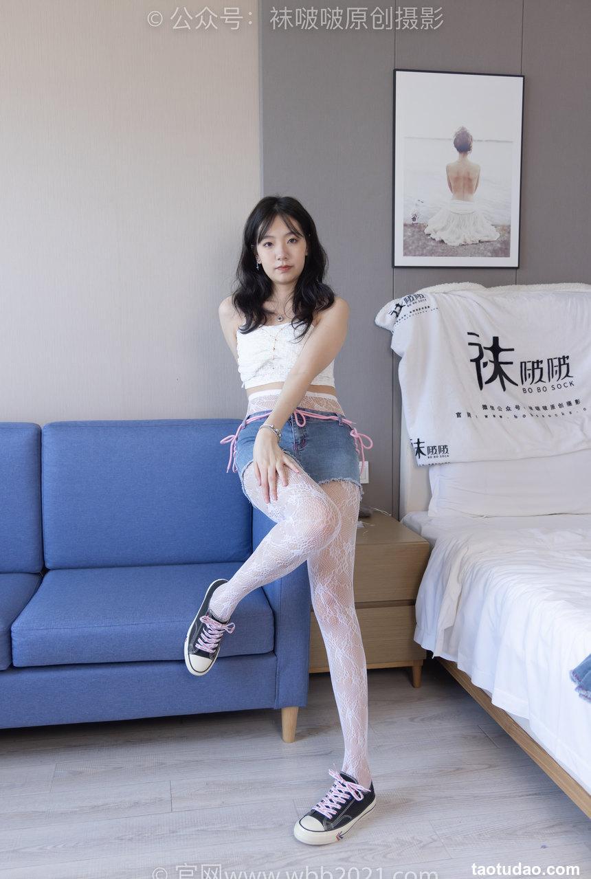 [BoBoSocks袜啵啵]NO.231 小甜豆-板鞋、白色蕾丝袜、可拆卸牛仔裤、裤里丝[154P+1V／6.94GB]