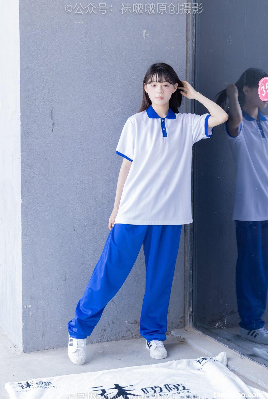 [BoBoSocks袜啵啵]NO.393 糯米-板鞋、白棉袜、裸足、校服[150P+1V／7.01GB]