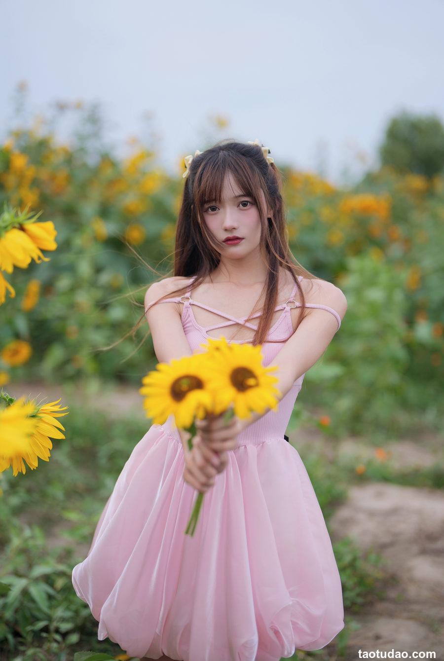 兔子Zzz不吃胡萝卜 -  蓝调向日葵少女 [28P-316MB]