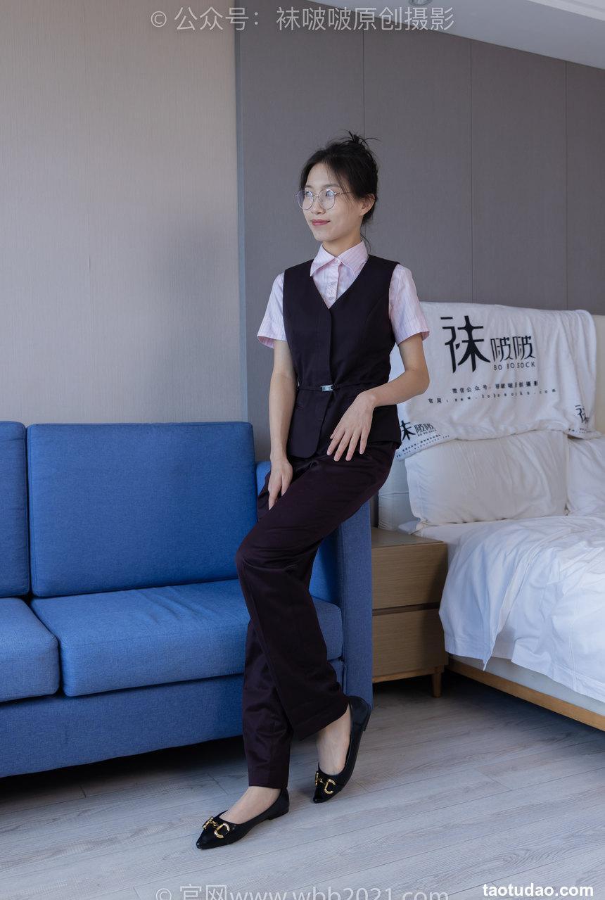 [BoBoSocks袜啵啵]NO.271 芝士-平底鞋、短肉丝、银行制服[147P+1V／6.04GB]