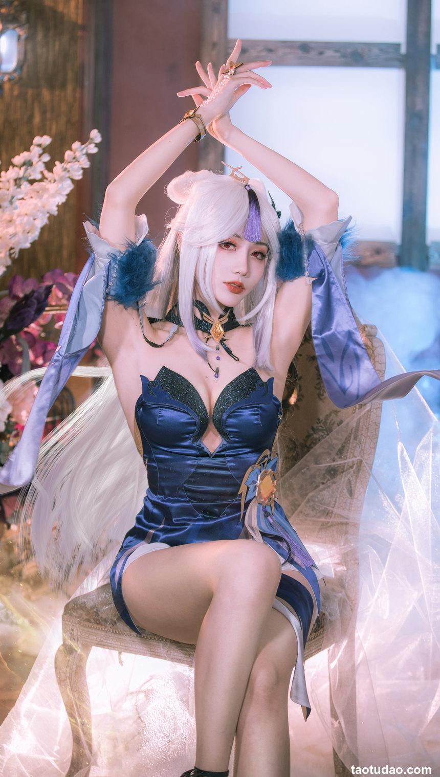 如月灰 - NO.26 原神 凝光 纱中幽兰 [11P-141MB]