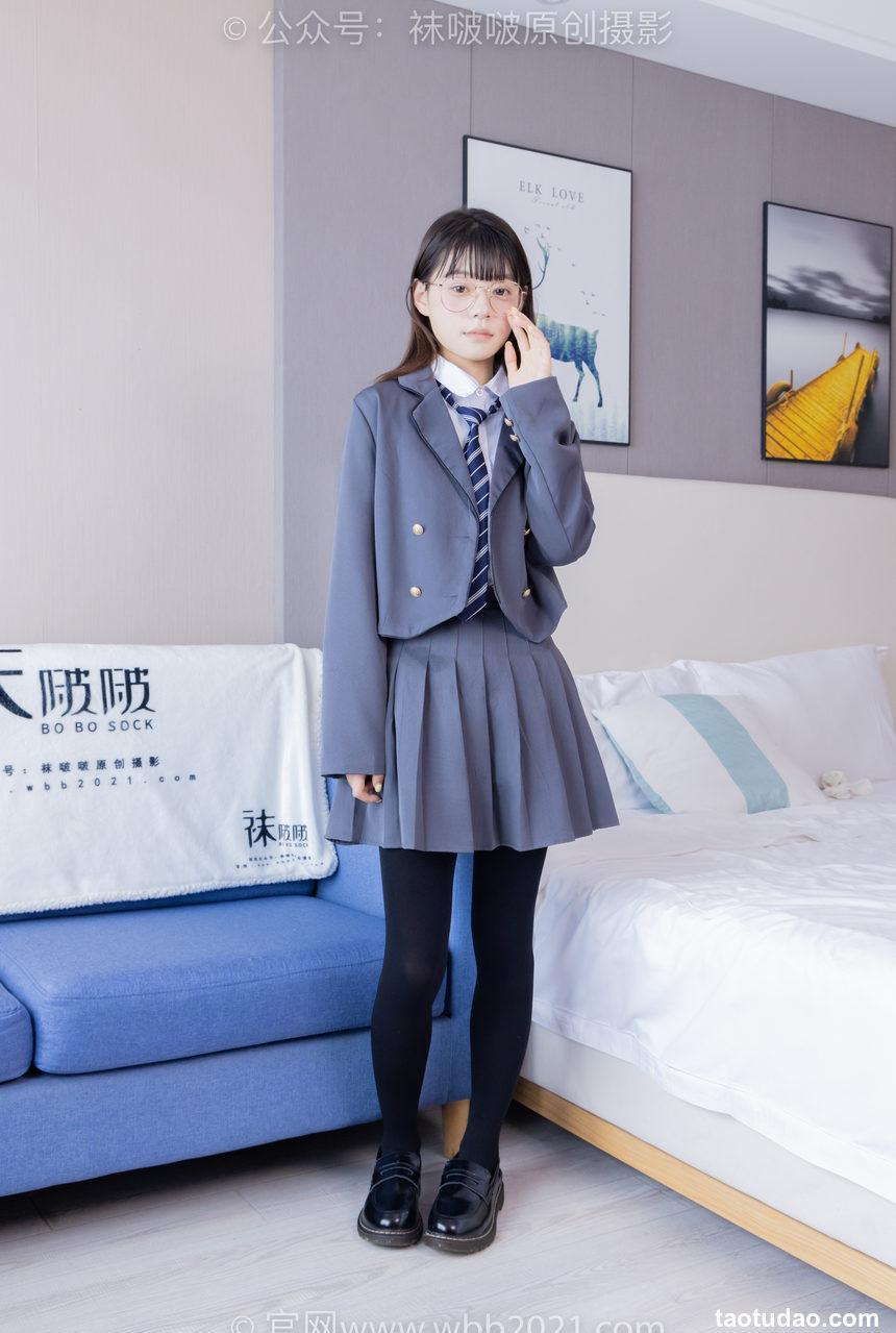 [BoBoSocks袜啵啵[NO.402 糯米-皮鞋、厚黑丝、学院jk[140P+1V／6.29GB]