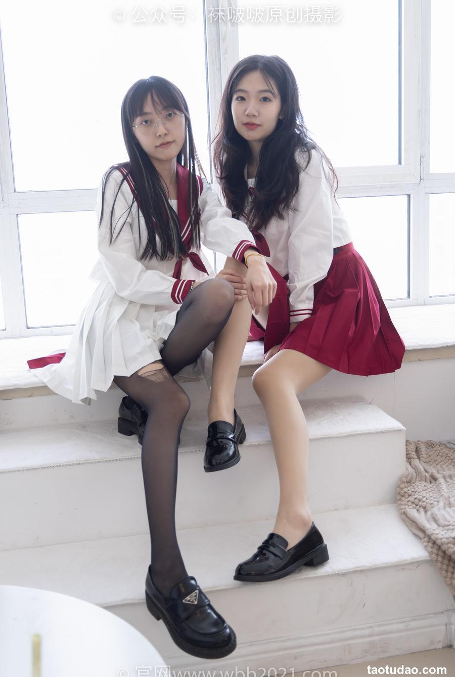 [BoBoSocks袜啵啵]NO.302 小甜豆稚予-三双皮鞋、板鞋、黑丝、两双肉丝、裤里丝[140P+1V／5.06GB]