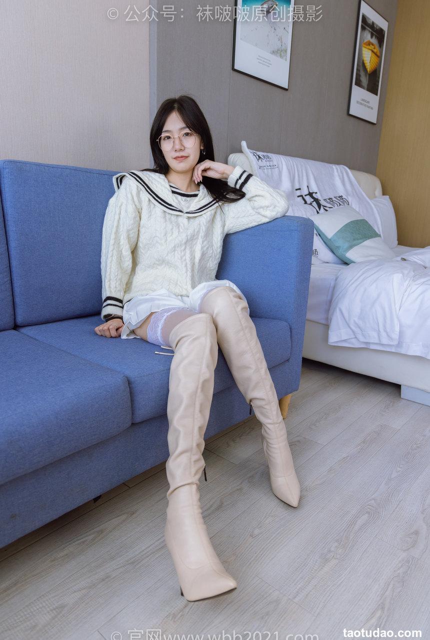 [BoBoSocks袜啵啵]NO.282 小甜豆-长靴、高跟鞋、白丝大腿袜[140P+1V／5.85GB]