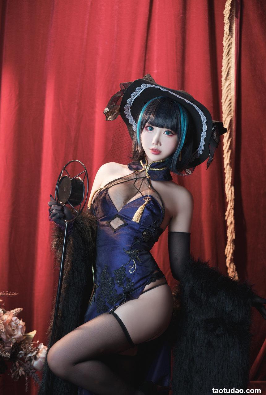 面饼仙儿 柴郡旗袍 [21P+1V-790MB]